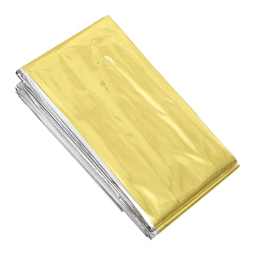 BRIGHTFUFU Survival Blanket 10pcs Outdoor Reflective Film Lightweight Emergency First Aid Blanket