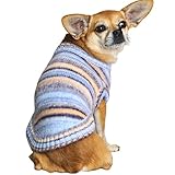 Blueberry Pet 犬用セーター、受賞歴のあるブランド、犬用クリスマスセーター、ニット、ソフト&ウォーム、グラデーション効果、小型犬に最適、背中の長さ45.7 cm、洗濯機可