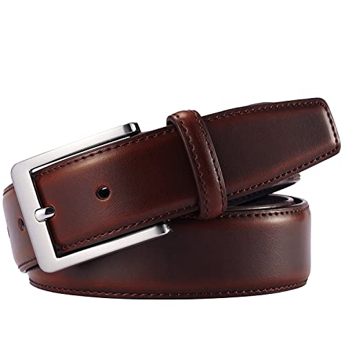 Image of XOUXOU Men's Casual Leather Jeans Belts Classic Work Business Dress Belt with Prong Buckle for Men