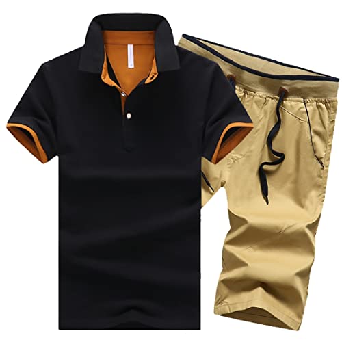 Ensemble de sport d'été homme T-shirt et short XL gris anthracite