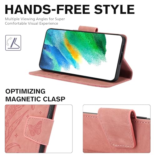 Étui Samsung S21 FE 5G Portefeuille Multi-Rangement avec Verre