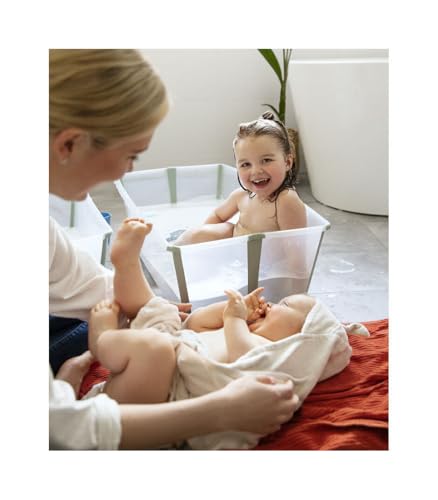 Stokke Flexi Bath XL Babybadewanne faltbar, Weiß, 0–6 Jahre – Ansicht 2