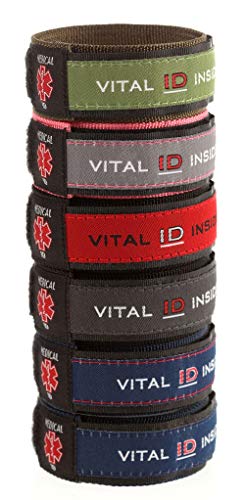 Large Adult Adjustable Medical Alert ID ~ Navy