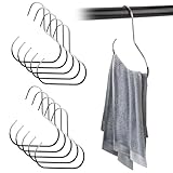 Lot de 10 Rangement pour Chapeaux Cintre en Métal, Porte Support Range Casquette Écharpe, ...