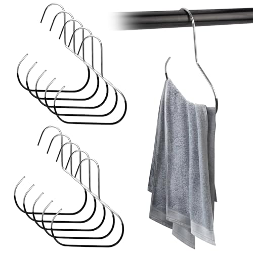 Struttura aperta: I porta cappelli stampelle armadio presentano un esclusivo design circolare semi-aperto con un ampio angolo di apertura. Ciò facilita l'aggancio e la rimozione rapida di vari accessori, offrendo un funzionamento comodo e aumentando l'efficienza quotidiana.