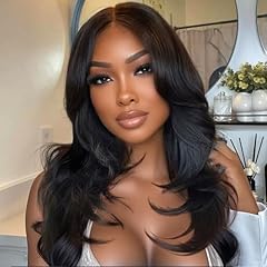 Natural Black Layered Wig