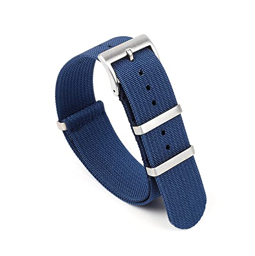 Bracelet de montre en nylon Otan côtelé de 20mm et 22mm pour le remplacement de votre cadran homme