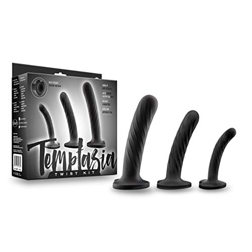 Temptasia Twist Kit Set Of Three Black Mr Pleasure Heating Vibrating Stroker Black Taille Unique