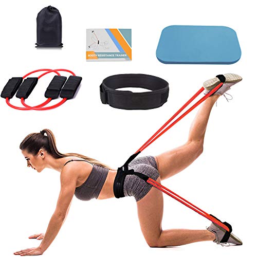Booty Resistance Belt Bands, Resistance Belt, Resistance Bands Waist Belt for Legs and Butt, Ankle Resistance Belt, Leg Workout Equipment, Vertical Jump Trainer