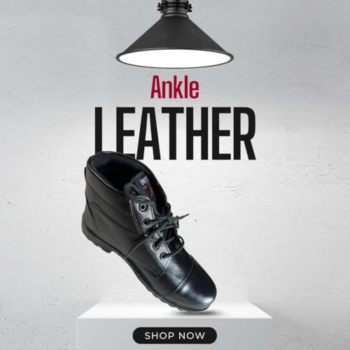 Image of MUKHARI Police,NCC, Army, Military D.B. Boots | Lace-Up Leather Boots For Men