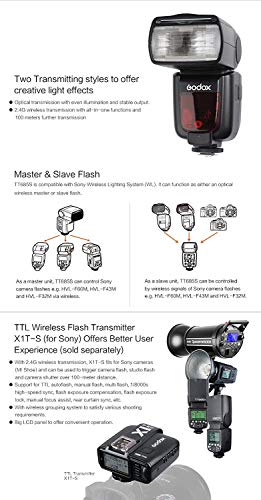 Godox Tt685S Ttl Camera Flash High Speed 1/8000S Gn60 Compatible For Sony Dslr Cameras #TOP3