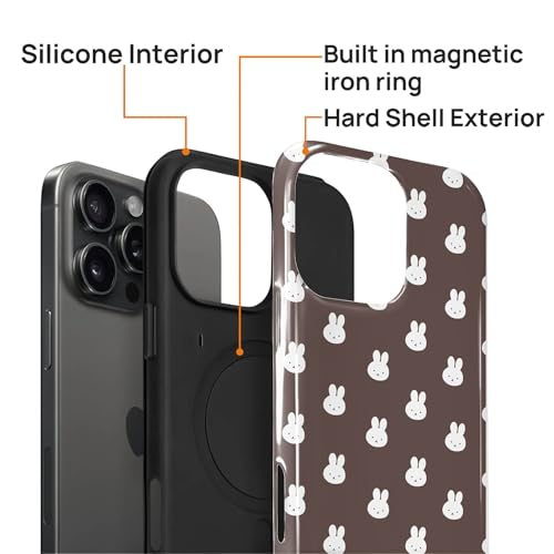 Coque iPhone 16 Pro Max MagSafe antichoc double couche lapin - 3