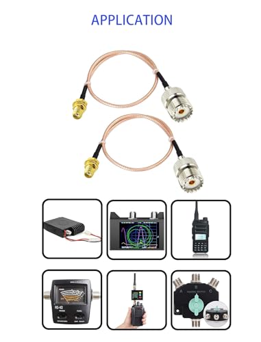image for DHT Electronics Handheld Antenna Cable for Wouxun Baofeng Quasheng Lin
