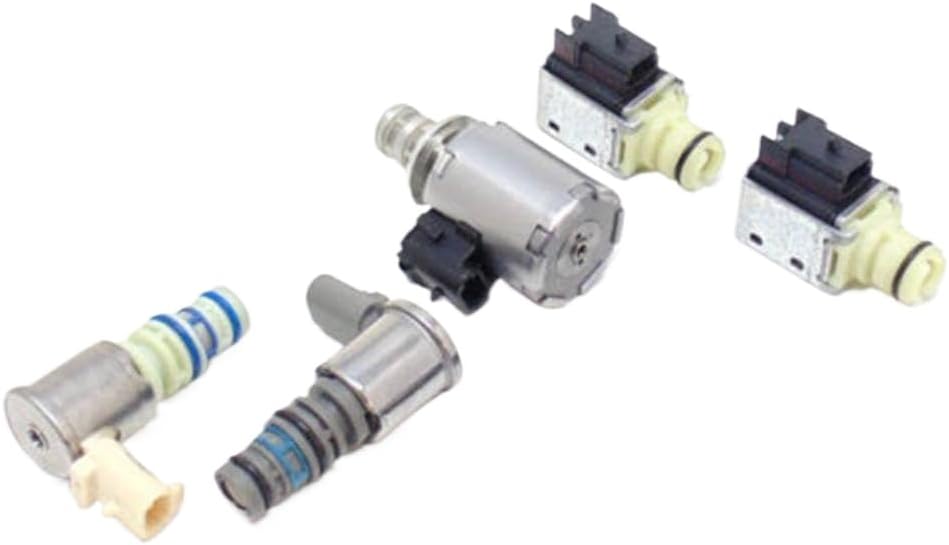 5 PCS 4L60E Automatic Transmission Solenoid Kit Compatible With 2003 On Escalade Astro Express 1500 Tahoe TCC EPC Shift Car Engine