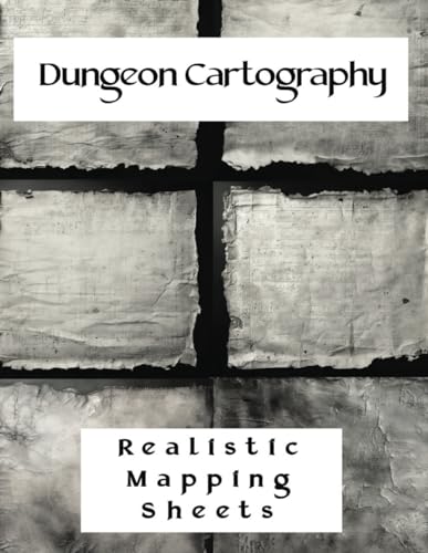 Dungeon Cartography: Realistic Mapping Sheets: Craft Authentic Maps with Old Parchment and Leather-Looking Interior. This RPG Journal Role Playing Map ... Journey. (Chronicles of Myth and Canvas)