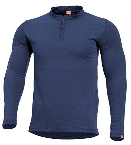 Pentagon Henley Shirt Romeo Midnight Blue, XL, Dunkelblau