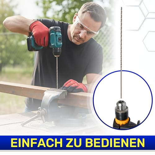 HSS Metallbohrer Lang Ø 8,5 mm 240 mm aus Gehärteter Legierter Stahl M2 - HSS Bohrer Profi Kann Verwendet Werden für Eisen Stahl Edelstahl Nichteisenmetalle - MONTERAL