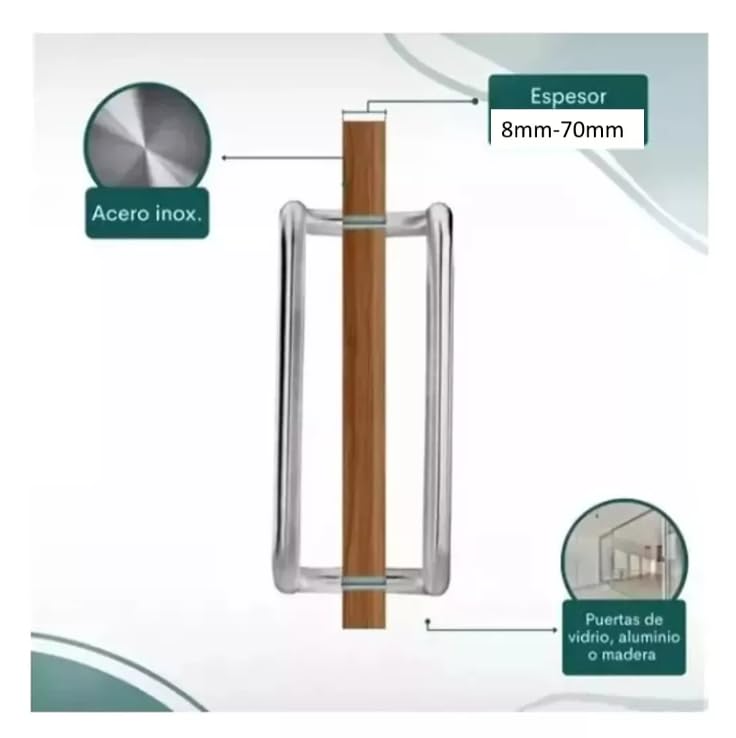 La Mejor comparativa de Puerta aluminio cristal tabla con los diez mejores. 10 Imagen adicional