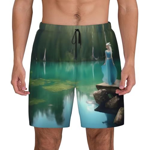 Short de bain homme Lake Fairy contre les irritations avec sous-short