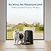 PETLIBRO Automatic Cat Feeder, Cat Food Dispenser Battery-Operated with 180-Day Battery Life, AIR Timed Pet Feeder for Cats & Dogs, 2L Auto Cats Feeder, Black