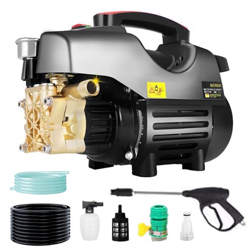 Hidrolavadoras, Tools MTQ Hidrolavadora 2610 PSI, 4800W Hidrolavadora Portatil con Manguera y Boquilla De Pulverización Ajustable, Hidrolavadoras para Limpiar Coches,...