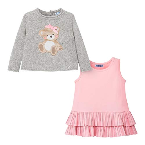 Ensemble 2 pièces pull maille et robe Mayoral pour bébé fille - 2