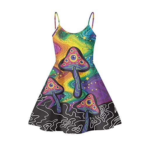 Image of Coloranimal Women's Summer Sleeveless Casual Swing Dresses with Loose Fit Beach Sundress