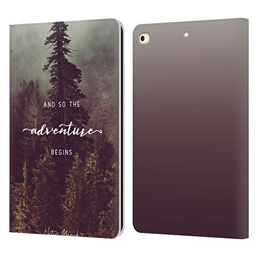 Étui portefeuille iPad 9.7 Nature Magick en cuir pour iPad 2017 et 2018