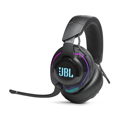 JBL Quantum 910X - Wireless Over-Ear Hi-Res Certified JBL QuantumSOUND Gaming Headset with Head Tracking-Enhanced, Active Noise Cancelling & Bluetooth, Up to 37Hrs of Battery & Speed Charging (Black)
