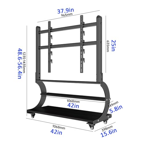 Soporte móvil para TV con ruedas y altura ajustable miniatura 7