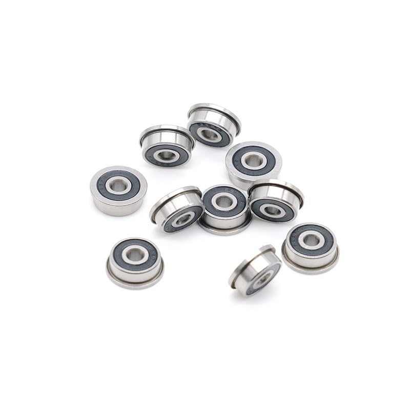 Rodamiento F623 RS 3x10x4 mm ABEC-7 10 piezas Rodamiento con brida Rodamientos de bolas F623-RS Rodamientos F623RS for impresión 3D