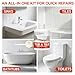 Tub and Tile Paint,High-Gloss White Tub Paint for Bathtub, Quick-Dry Porcelain paint for Scratches & Chips on Porcelain, Acrylic, Enamel, Bathtubs, Cast Iron, Tiles, Sinks and Toilets(1.5Oz,White)