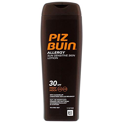Piz Buin Allergies FPS 30 apaise la peau et prévient les irritations solaires en 200ml