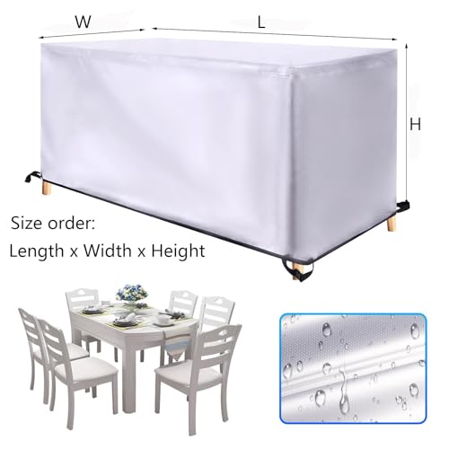 Housse imperméable 420D résistante au vent pour mobilier de cour - 3