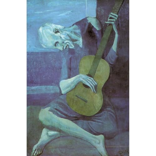 Impression sur toile The Old Guitarist pour habiller un grand mur vide