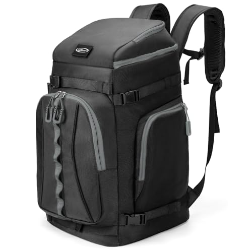 Lunidry Bolsa para Botas de Esquí con Compartimento, 65L Mochila con Bolsa para Casco, Mochila para Botas de Esquí, Snowboard, Patines, Casco de esquí, para Hombre y Mujer Unisex
