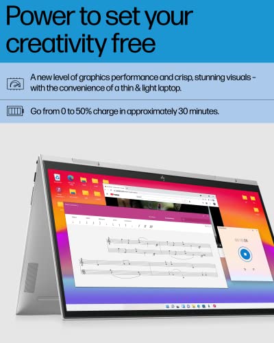 Image of HP Envy x360 Convertible 15-inch Laptop, Intel Core i7-1260P Processor, Intel Iris Xe Graphics, 16 GB RAM, 1 TB SSD, Windows 11 Home (15-es2026nr, Natural Silver Aluminum)