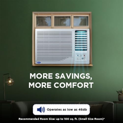 Image of Carrier 2 Ton 2 Star Window Air Conditioner (Estrella GX Series, R32, High Ambient Cooling up to 50C, Turbo Mode, Energy Saver, Sleep & Dry Mode, Auto Restart, 2026 Model, White) CAW24EC2R36F0