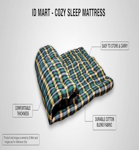 Image of Hb Msala Quality Soft Cotton Multicolour Mattress Quilt Rectangle Type 72x46 Inch 4 Kg Single Bed