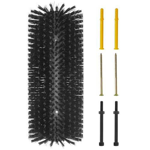 Livestock Scratching Brush Goat Scratcher Tool Full Massage Grooming Brushes with 4 Screws for Cow,Cattle,Cow,Sheep, Horses,Pigs