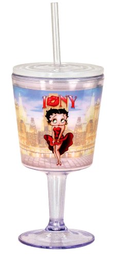 Betty Boop New York Goblet, Multi Colored