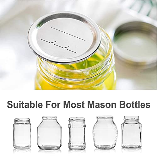 Eofjruc 50-Count Wide Mouth Canning Lids For Ball, Split-Type Metal Mason Jar Lids For Canning And Food Storage, Airtight Seal And Leak Proof #TOP2
