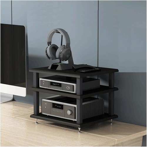 Rack de madera Hi-Fi de almacenamiento AV para organizar el cine en casa
