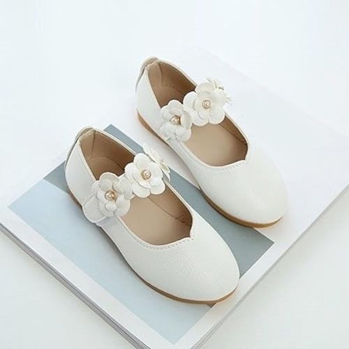 IWIHMIV Toddler Girls Flat Leather Dress Shoes Comfortable Non Slip Soft Soled Mary Jane Shoes for Wedding Party School3
