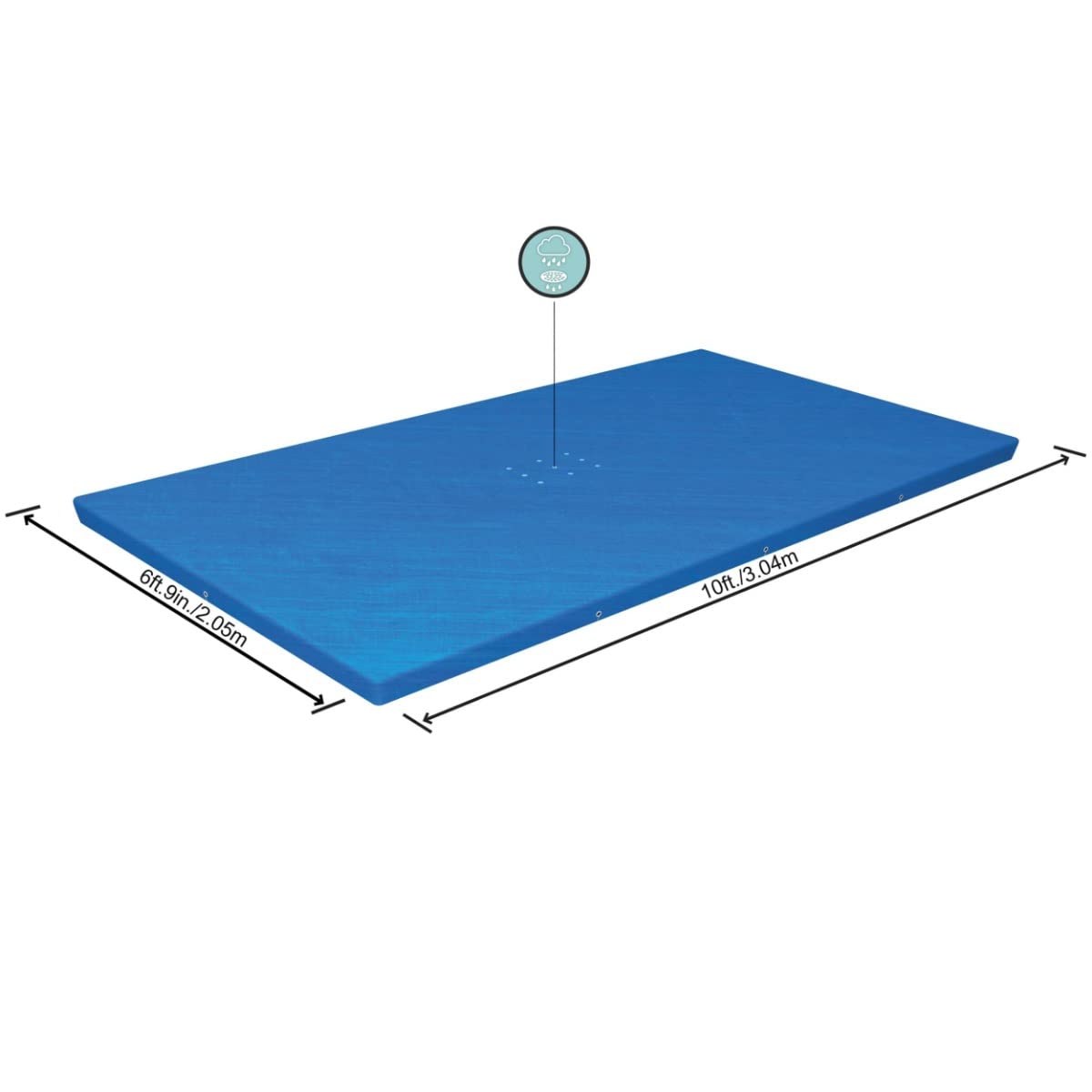 Bestway - Lona Rectangular Azul Para Cobertura de Piscinas Power Steel de 300 X 201 X 66 Cm