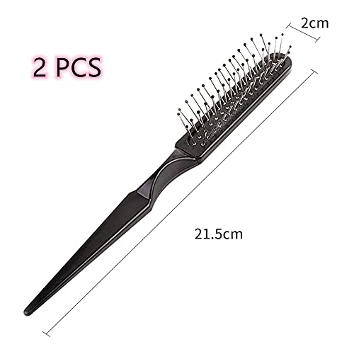2 Pcs Wig Brush Hair Brush Wig Comb Stainless Steel Wide Teeth Comb For Hair Extensions Hairpieces Toupees & Weaves Brushing Styling & Detangling Natural & Synthetic Hair #TOP1