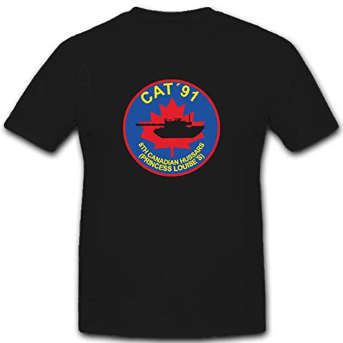 T-shirt C Squadron 8ème Canadian Hussars Noir 4XL, le cadeau idéal pour passionné d'histoire