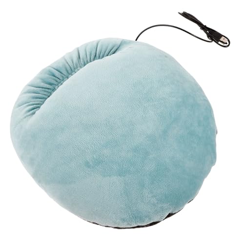 Chauffe-pieds électriques USB Abaodam grande taille en peluche vert foncé pour hiver