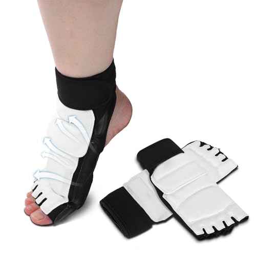 Pilipane Protectores Duraderos para Pies De Taekwondo para Adultos Y Niños, Soporte Y Protección para Tobillos, Tobillera para Artes Marciales(XXL)