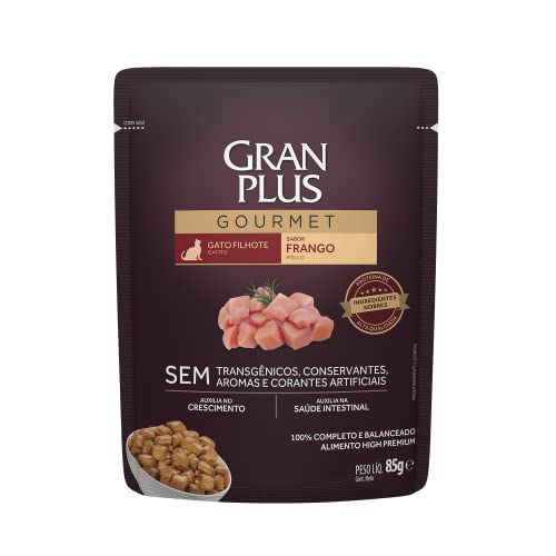 Ração Úmida GranPlus Para Gatos Filhotes Sachê - 85g